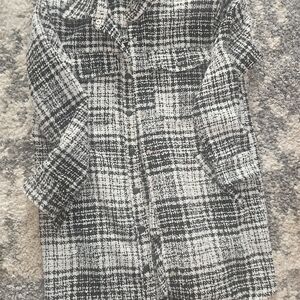 Kori Black and White Plaid Jacket